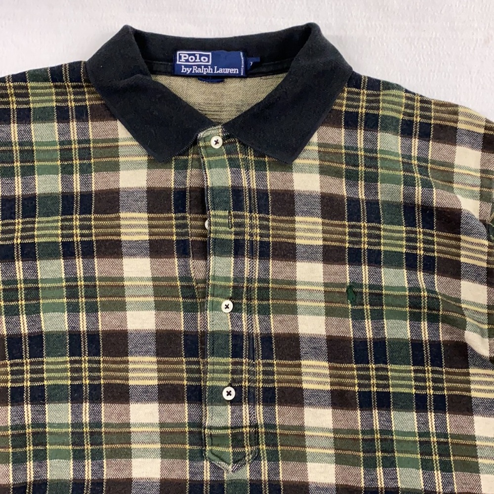 Polo Brand Men’s Plaid Heavy Knit Shirt
